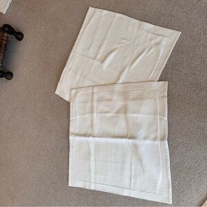 Matouk Cream Quilted Euro Sham Set